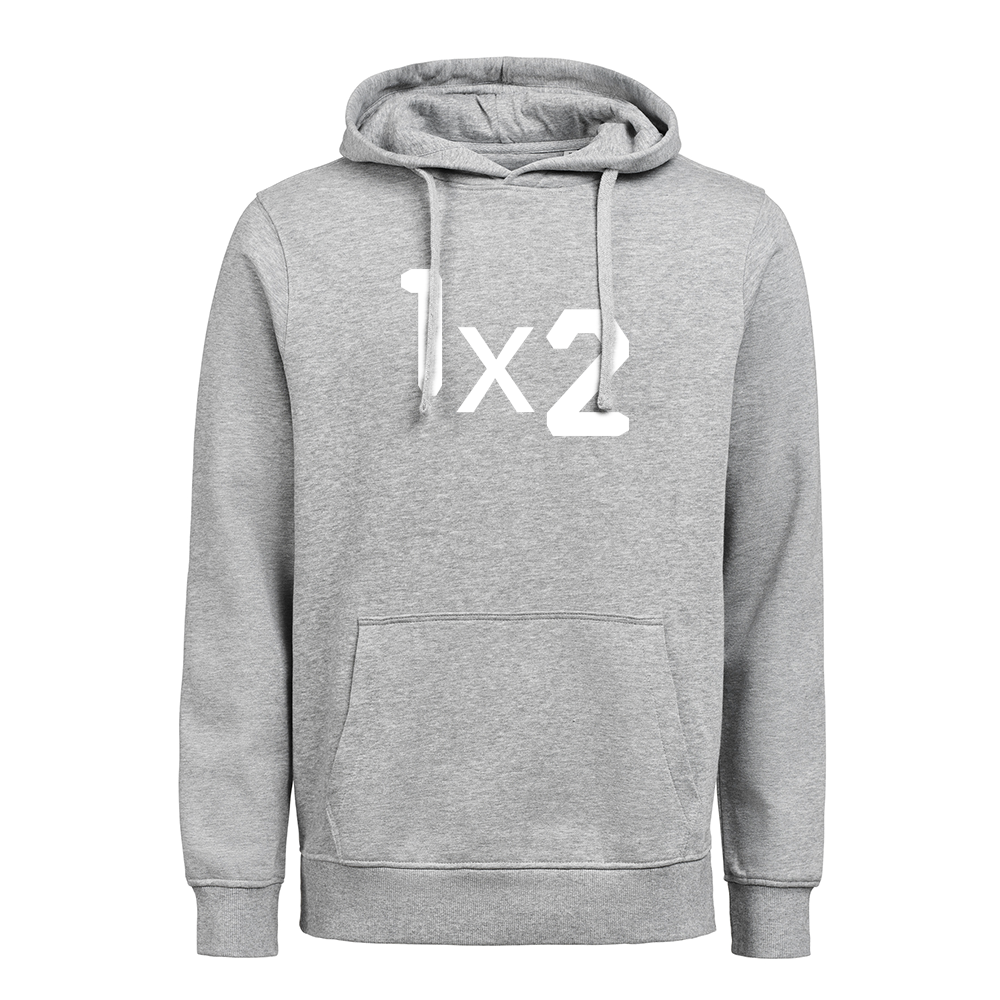 Hoodie 1x2 Grå